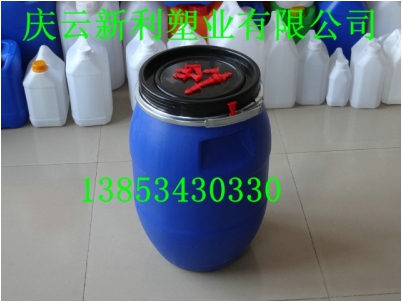 25L蘭色化工塑料桶，25升包箍塑料桶，25公斤塑料桶新利塑業(yè)生產(chǎn).
